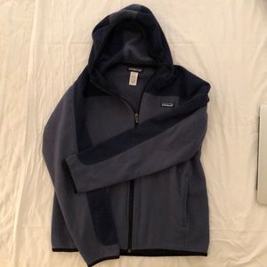 Patagonia fleece zip hoodie with pockets